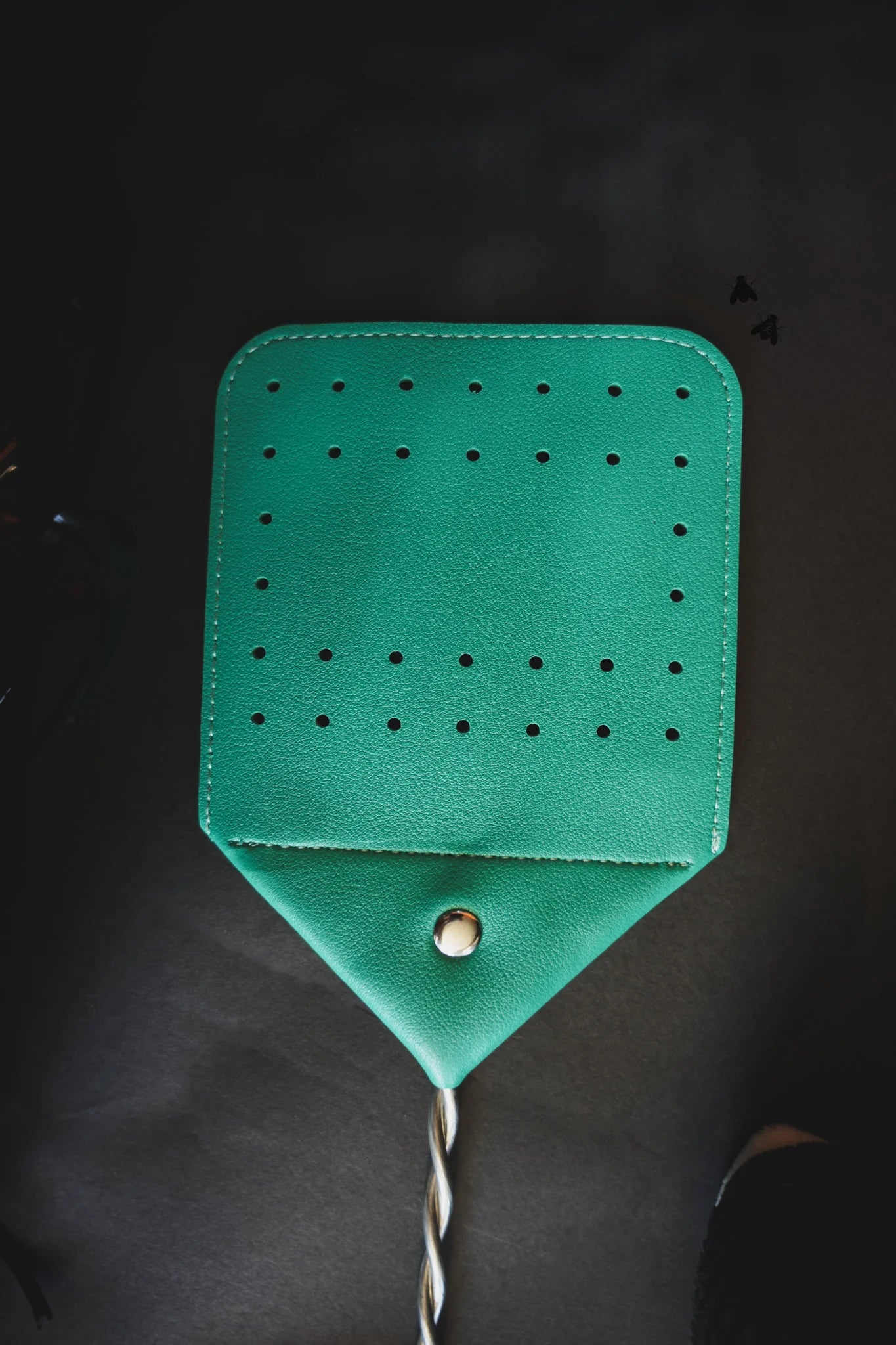 Turquoise Boot Stitch Fly Swatter