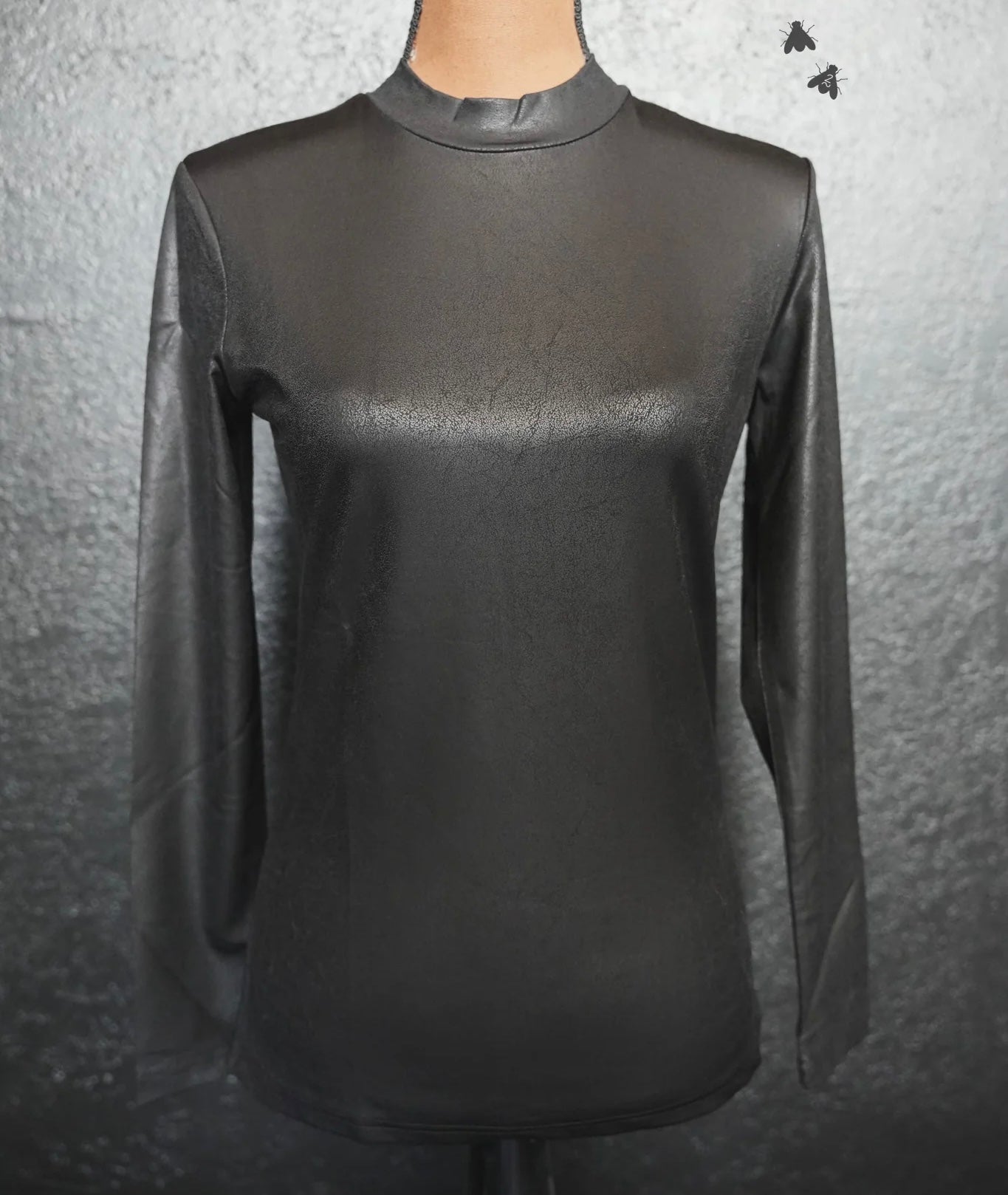 Midnight Leddy Leather Top