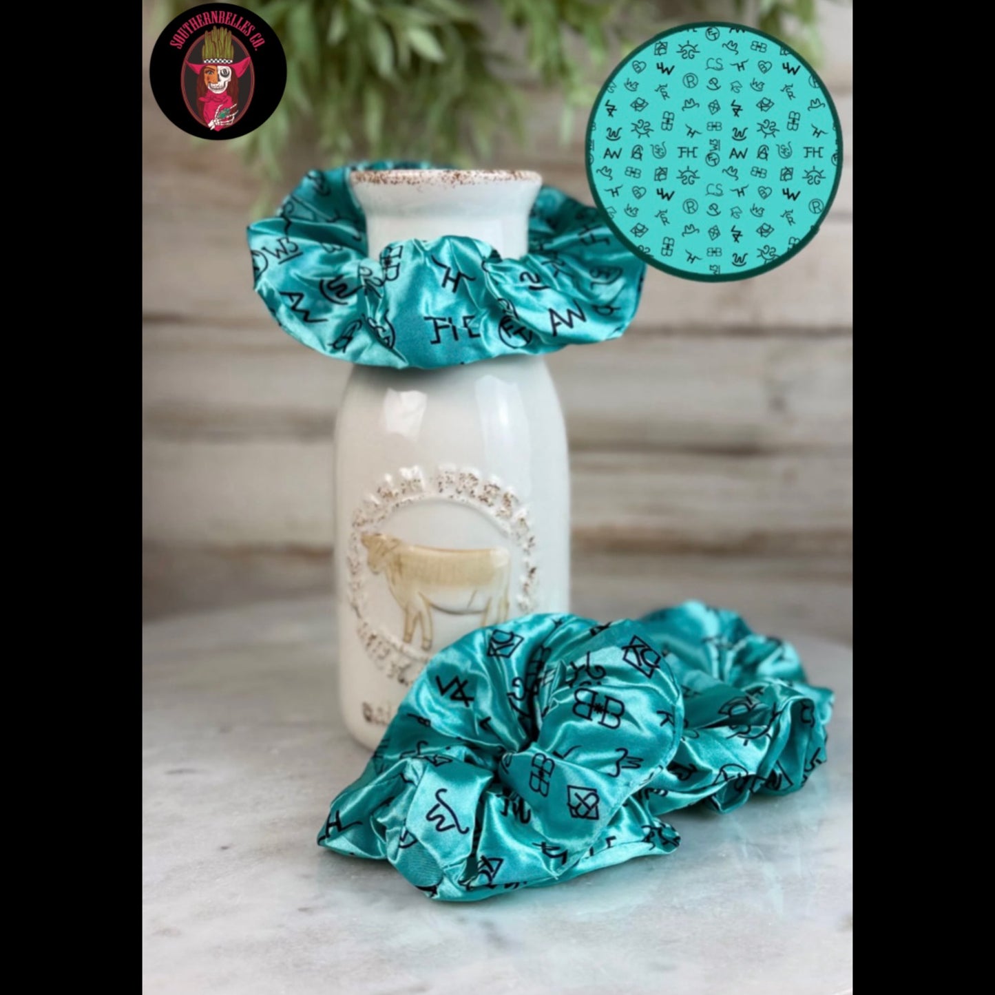 Turquoise Brands Scrunchie