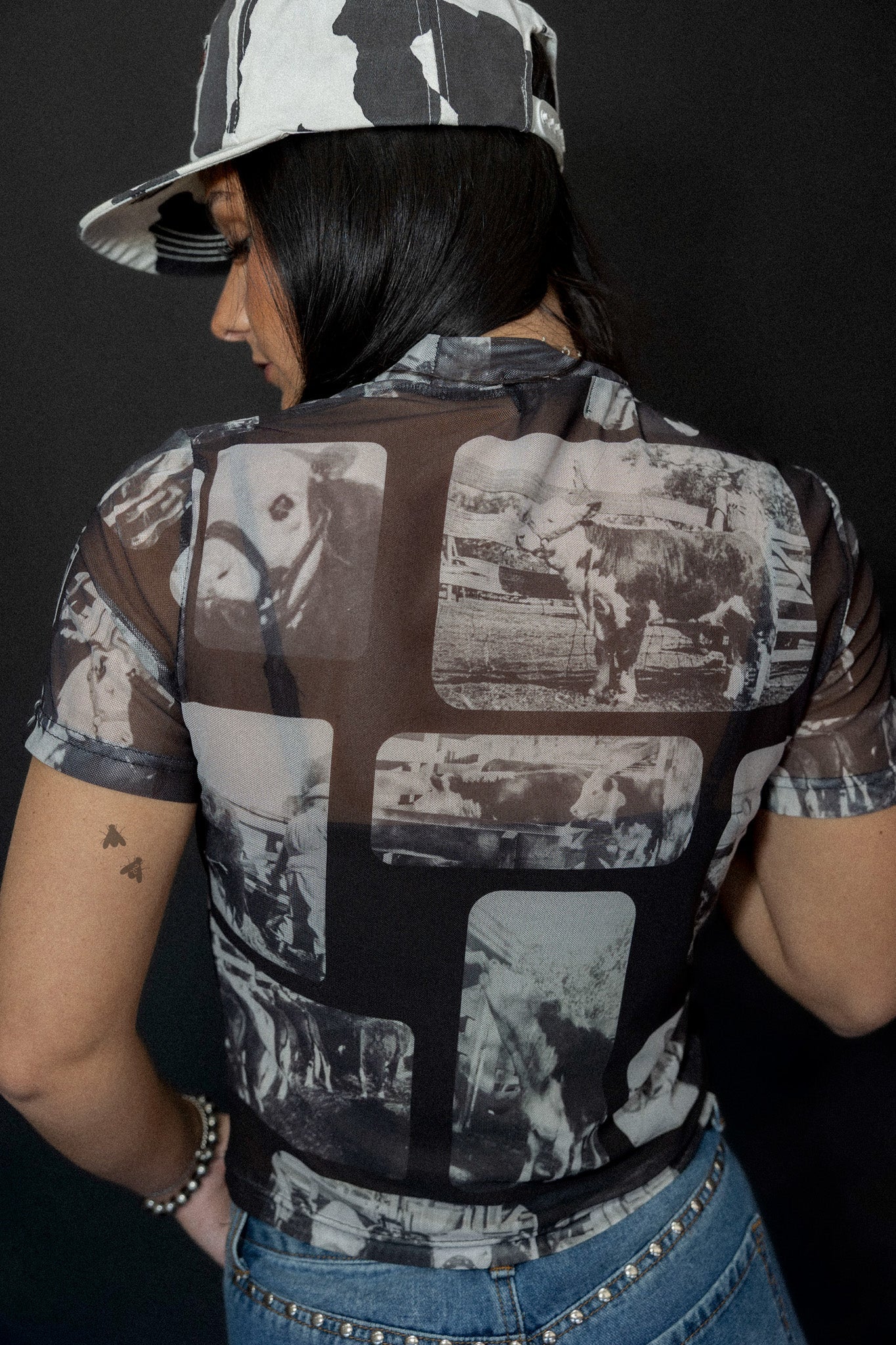 Cattle Chrome Mesh Tee