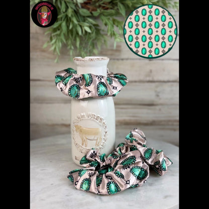 Concho Stone Scrunchie