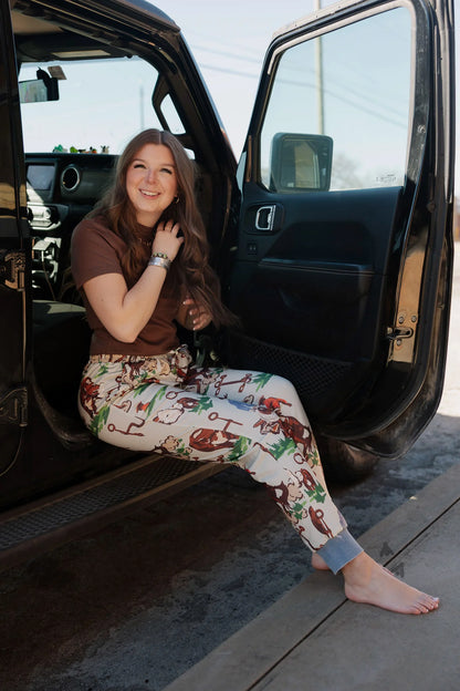 SIZE SMALL Vintage Ranch Joggers *Bark*