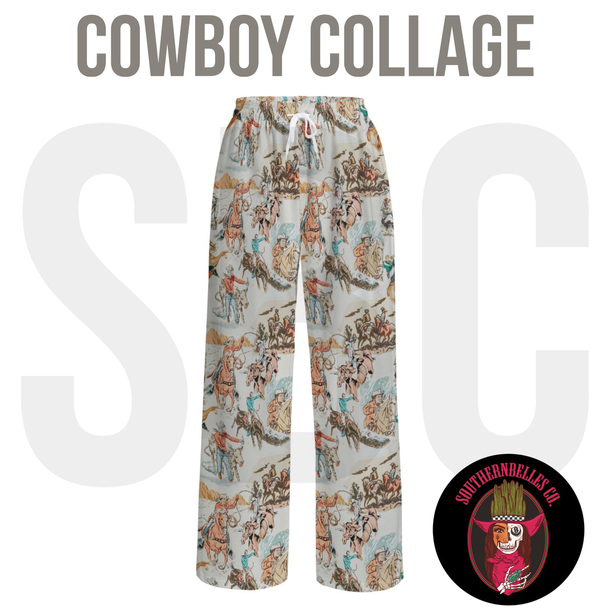 PREORDER Western Wide Leg Pants *10 Styles* (SHIPS TO ME: END OF OCTOBER)