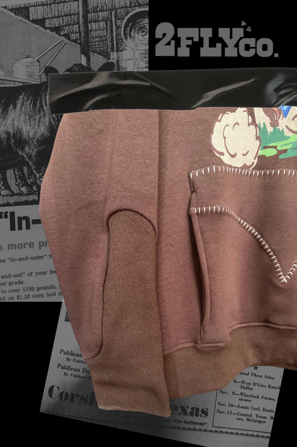 The Bulldogger Hoodie *Chocolate*