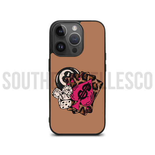 Leopard Cash Only Phone Case