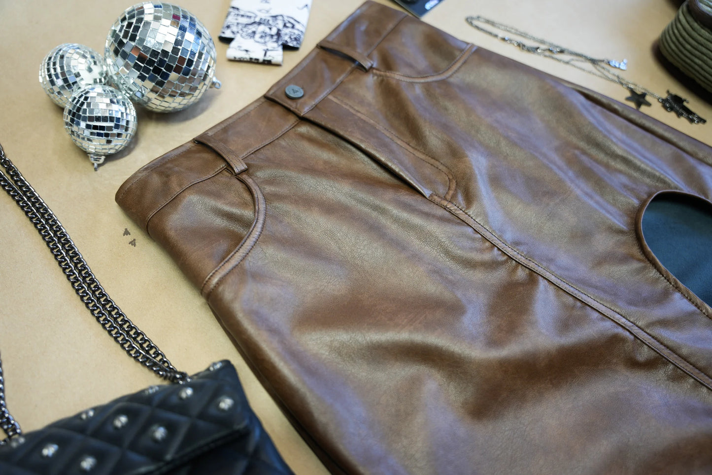 SIZE LARGE Limousine Leather Skirt