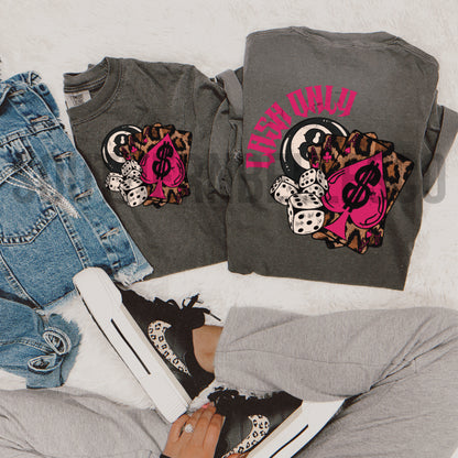 PREORDER Leopard Cash Only Tee *2 Colors* (SHIPS TO ME: 20-24 BUSINESS DAYS AFTER 9/12)