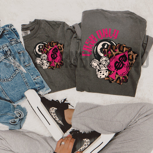 PREORDER Leopard Cash Only Tee *2 Colors* (SHIPS TO ME: 20-24 BUSINESS DAYS AFTER 9/12)