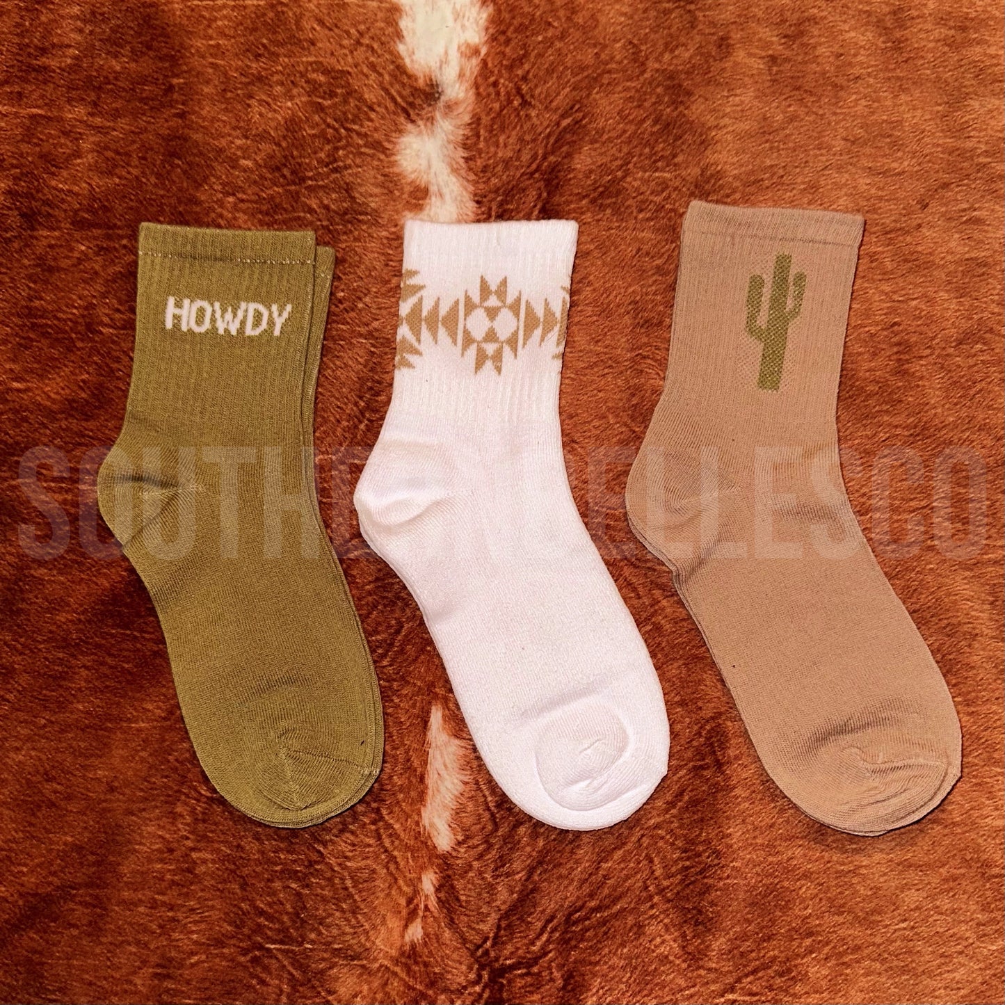 Mood Cacti Crew Socks