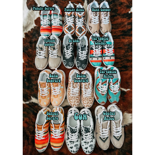 PREORDER Western Sneakers *13 Styles* (SHIPS TO ME: BEGINNING/MID AUGUST)