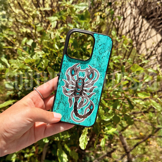 Turquoise Scorpion Phone Case