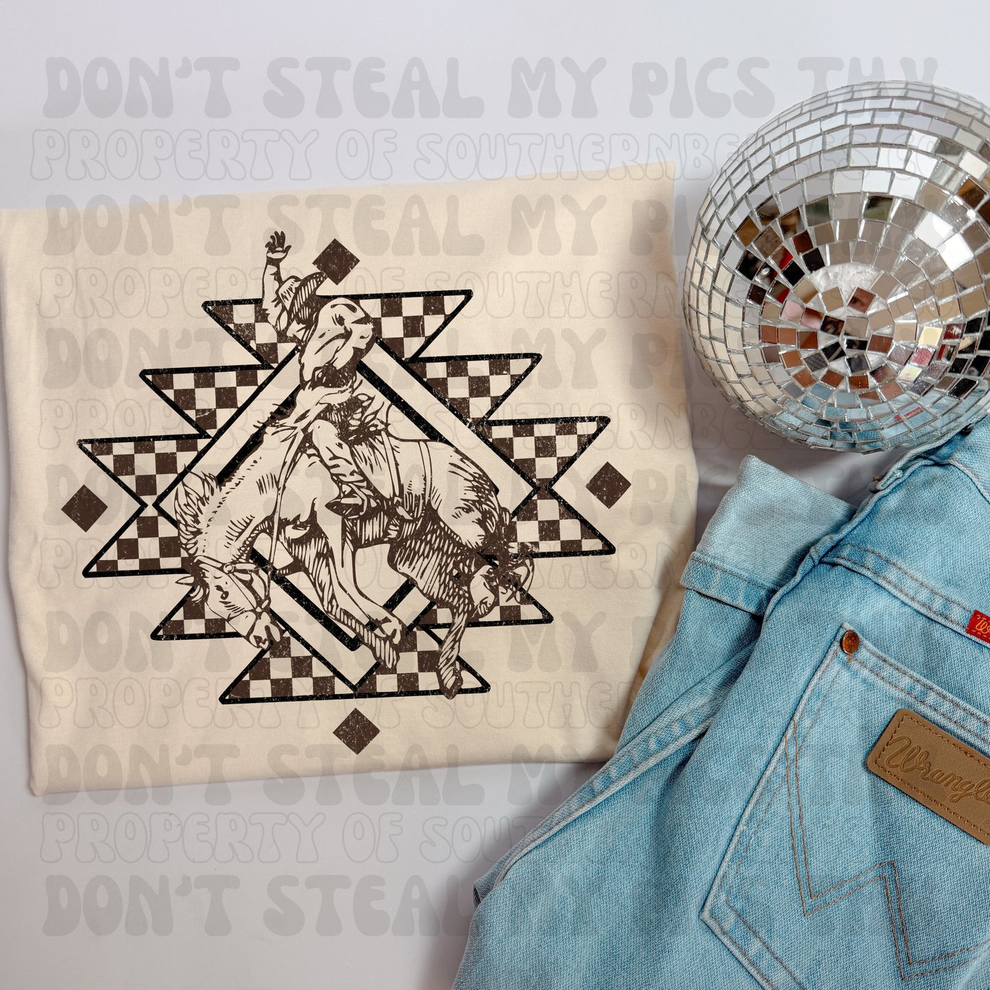 PREORDER Aztec Bronc Tee/Crew (SHIPS TO ME: 20-24 BUSINESS DAYS AFTER 7/31)