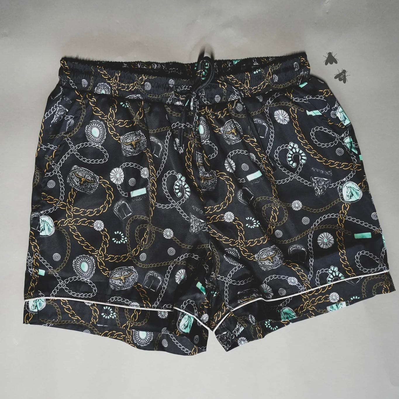 SIZE MEDIUM Cowboy Lux Pj Shorts Set