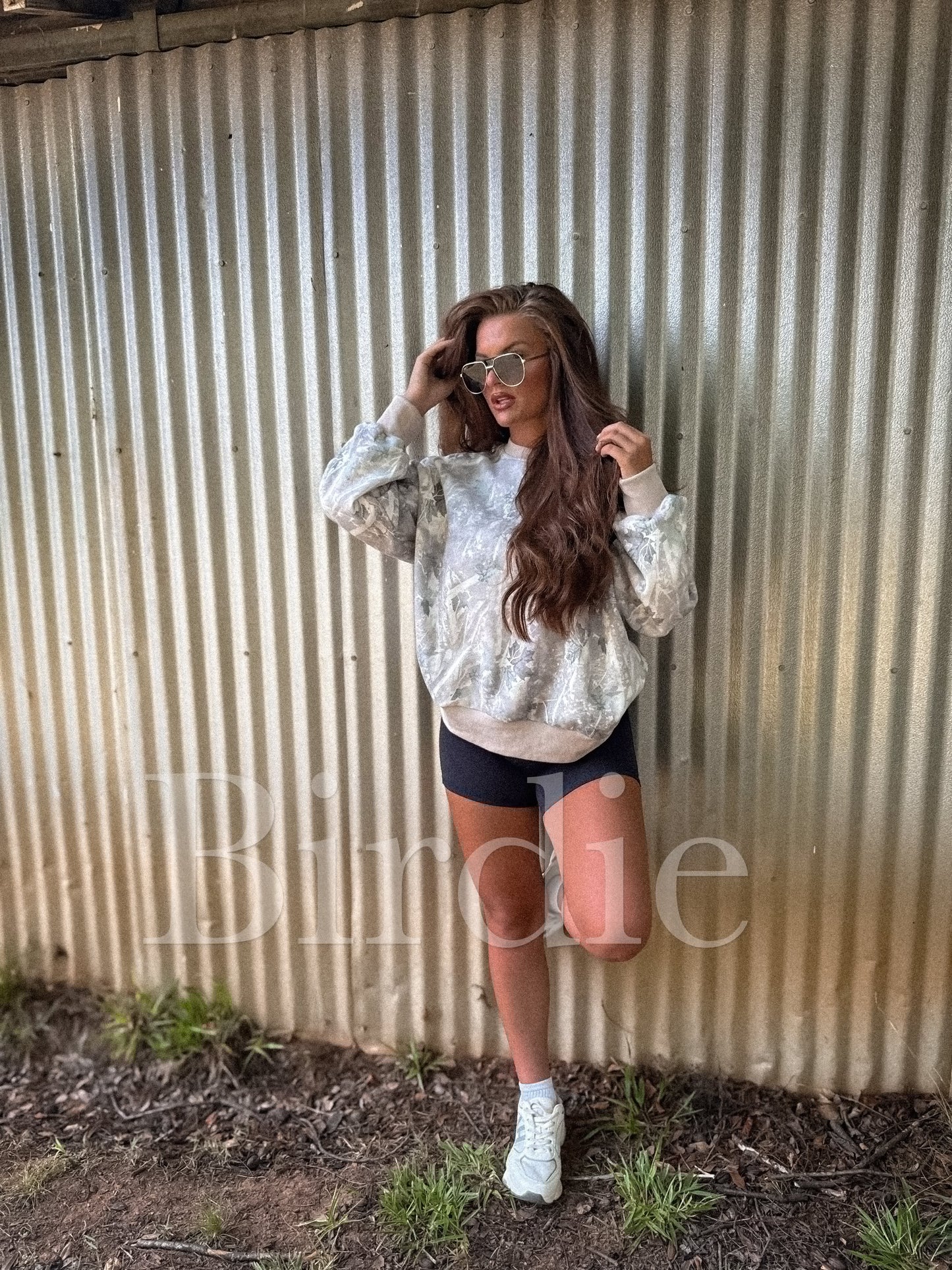 PREORDER Soft Spun Crewneck in Light Timber Haze Camo (SHIPS TO ME: DECEMBER)