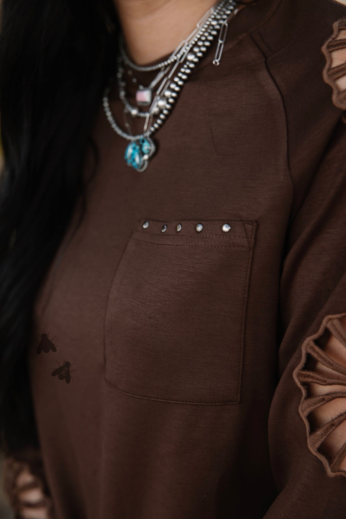 Wagon Wheel Long Sleeve *Chocolate*