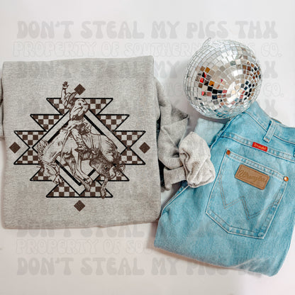PREORDER Aztec Bronc Tee/Crew (SHIPS TO ME: 20-24 BUSINESS DAYS AFTER 7/31)
