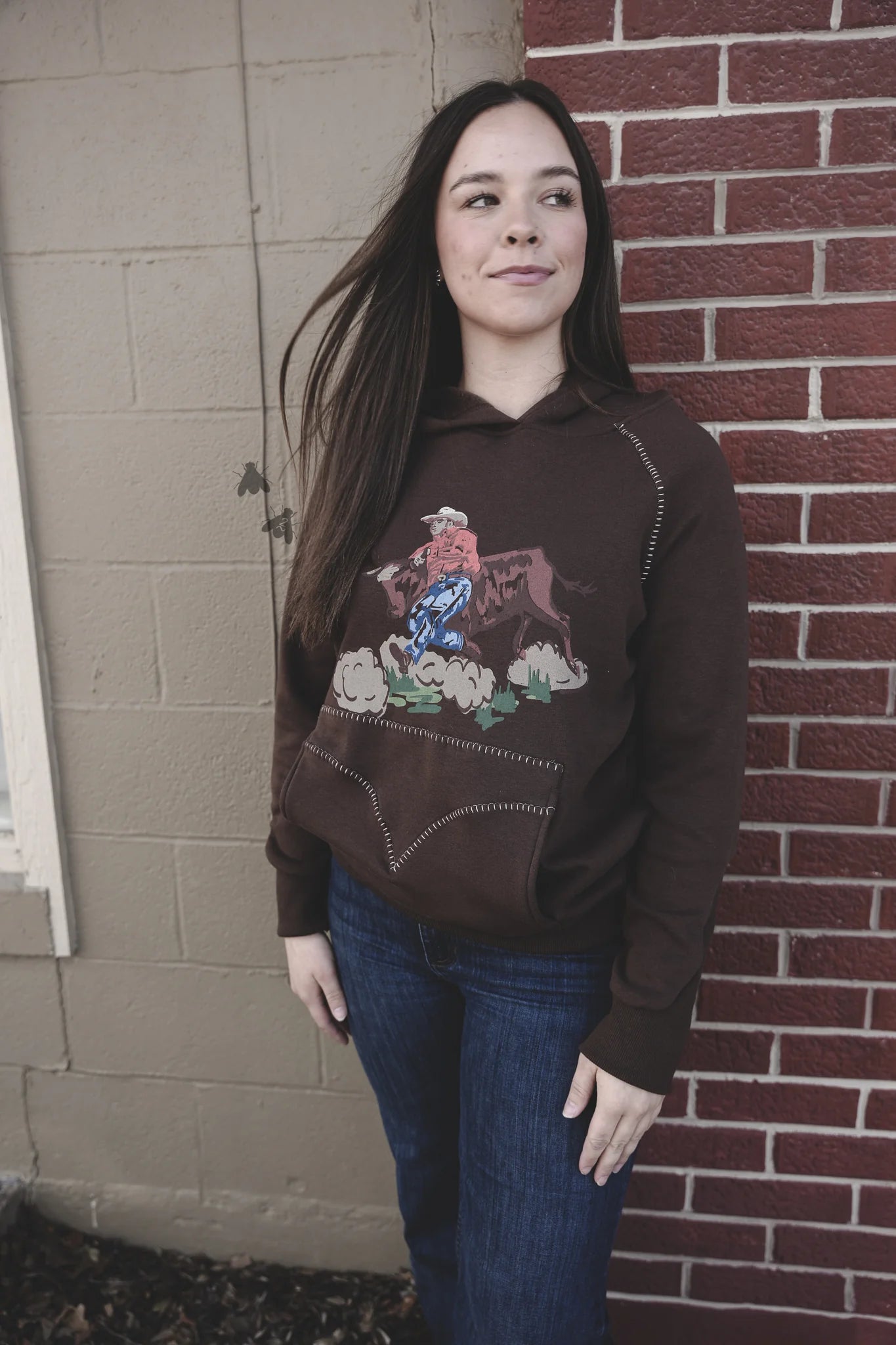 The Bulldogger Hoodie *Chocolate*