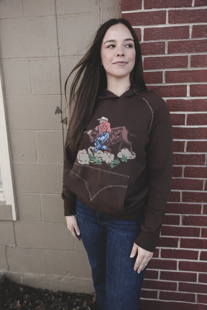 The Bulldogger Hoodie *Chocolate*