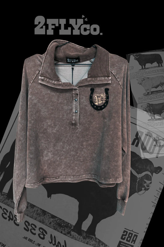 Rowel ‘Em Up Pullover *Chocolate*
