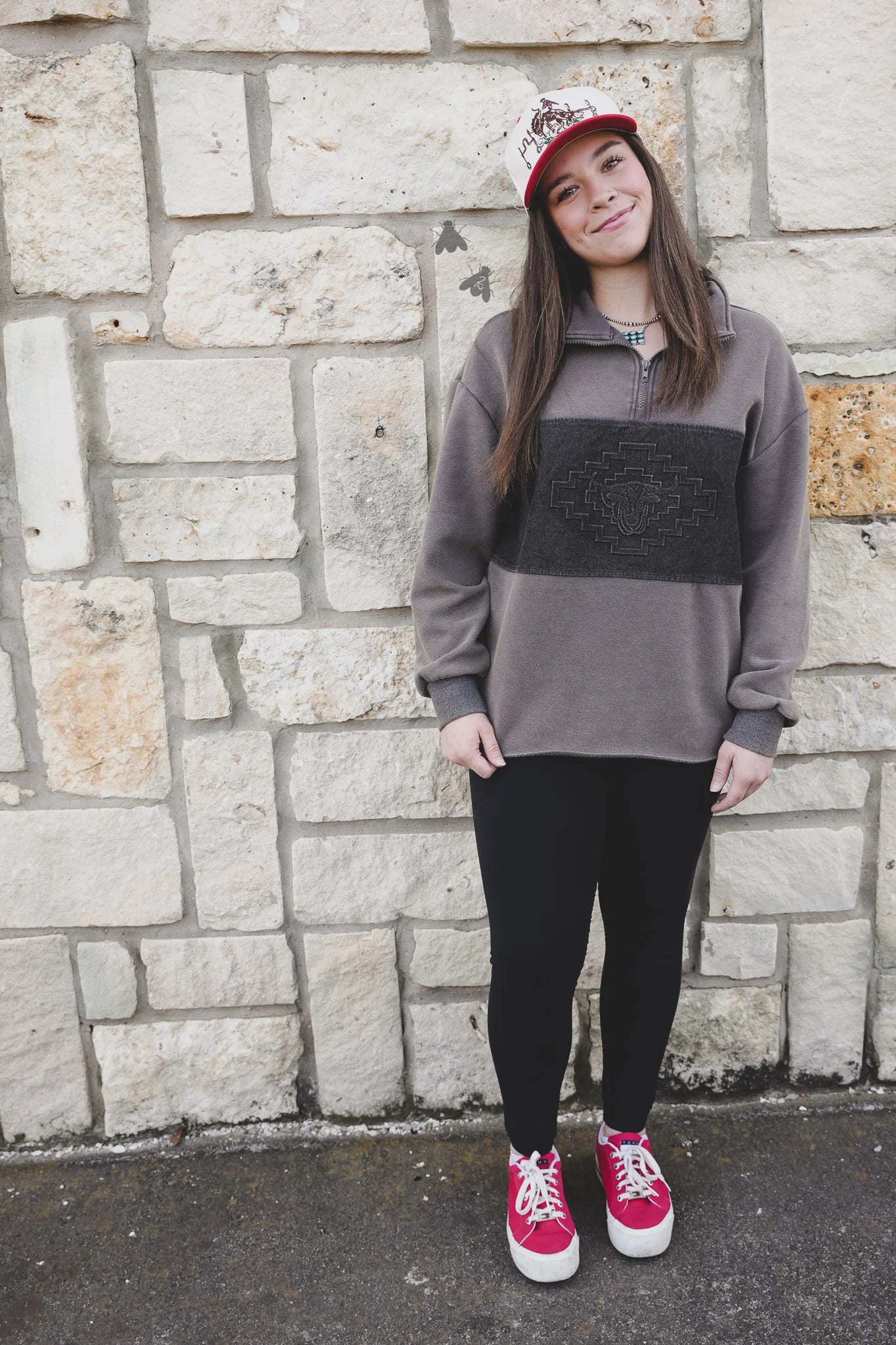 SIZE L/XL Double Take Pullover *Dust*