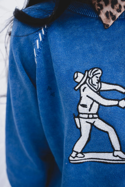 Cobalt Cowboy Pullover *Blue*