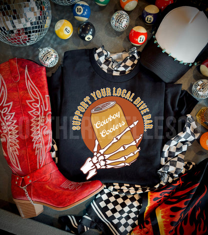 PREORDER Local Dive Bar Tee/Crew (SHIPS TO ME: 20-24 BUSINESS DAYS AFTER 9/12)