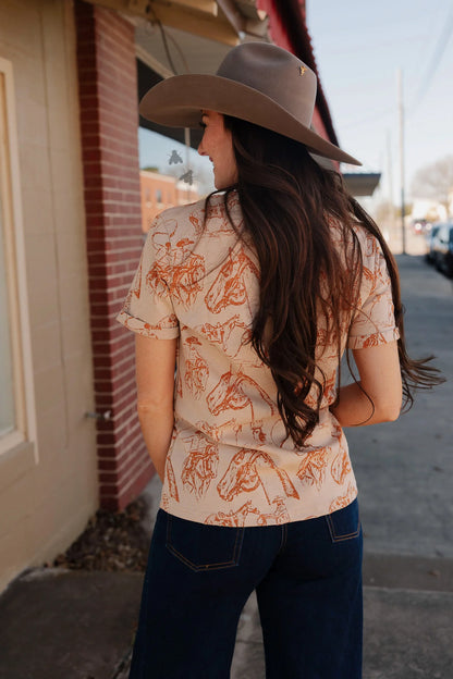 Doodle Dos Tee *Saddle*