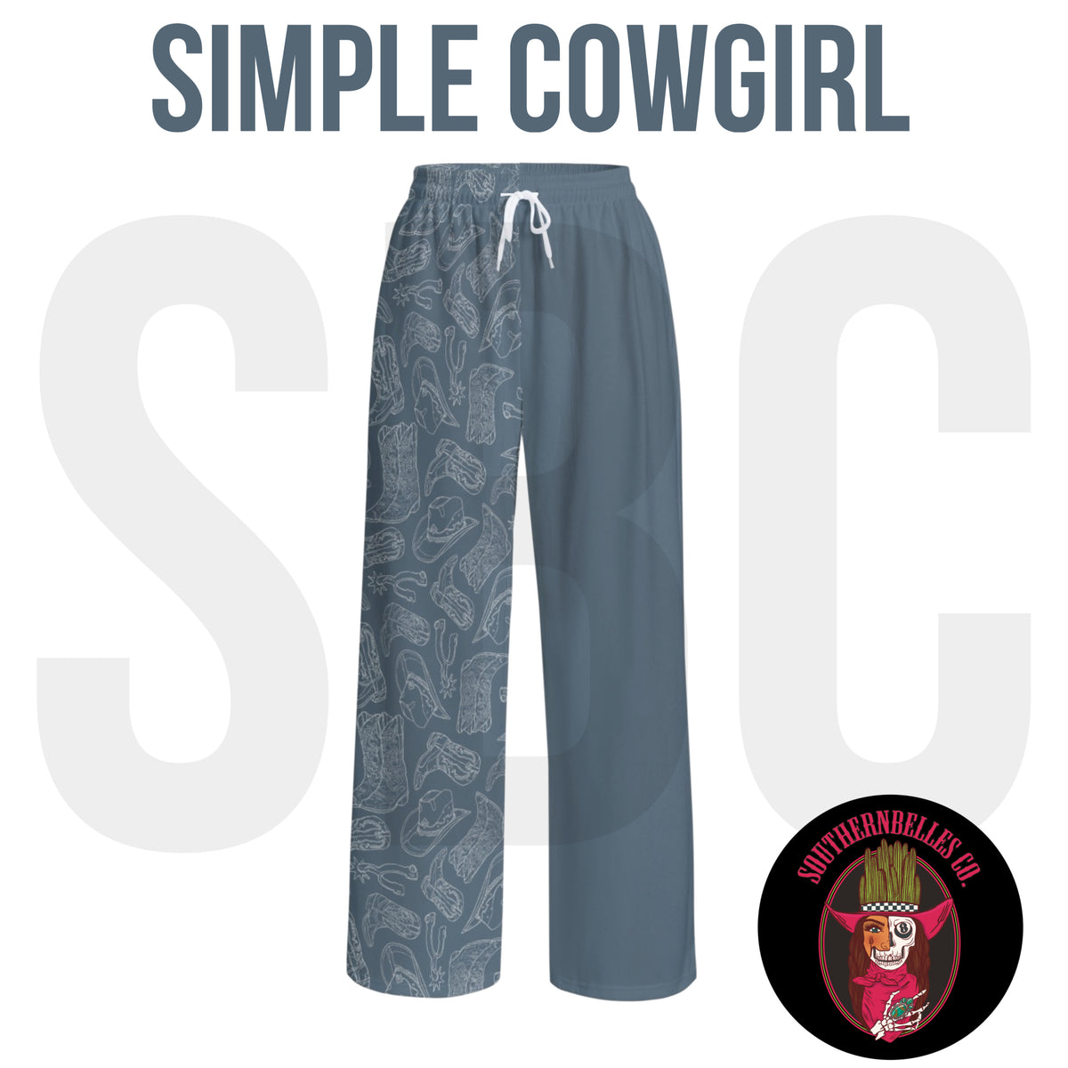 PREORDER Western Wide Leg Pants *10 Styles* (SHIPS TO ME: END OF OCTOBER)