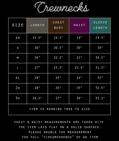SIZE MEDIUM Tucson Thread Crewneck