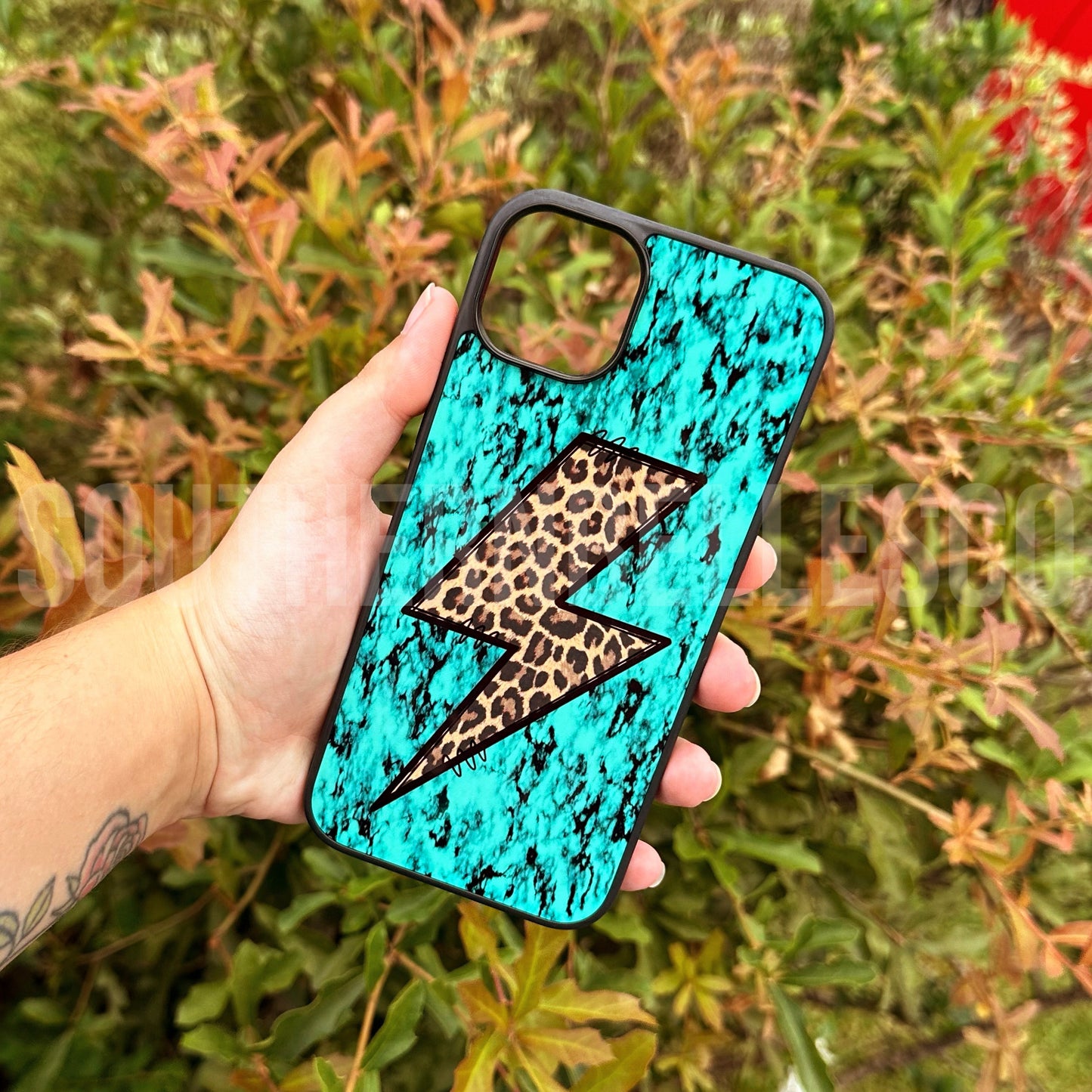 Leopard Bolt Phone Case