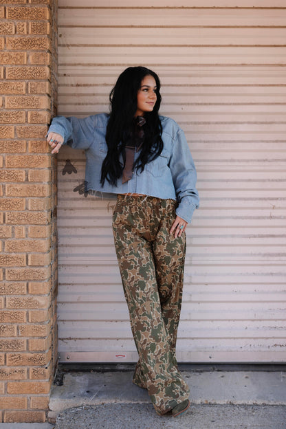 SIZE MEDIUM Off Tha Track Boxer Pants *Camo*