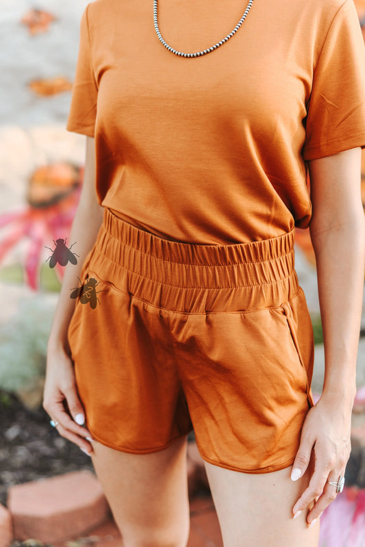 Cloud Basic Shorts *Saddle*