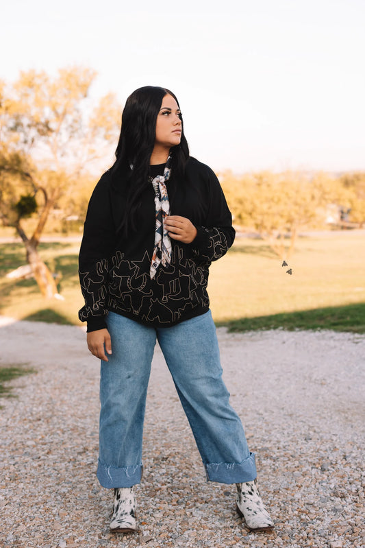SIZE MEDIUM Tucson Thread Crewneck