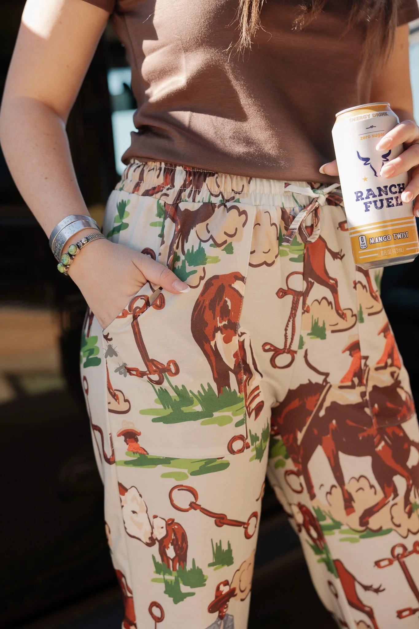 SIZE SMALL Vintage Ranch Joggers *Bark*