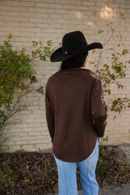 Wagon Wheel Long Sleeve *Chocolate*
