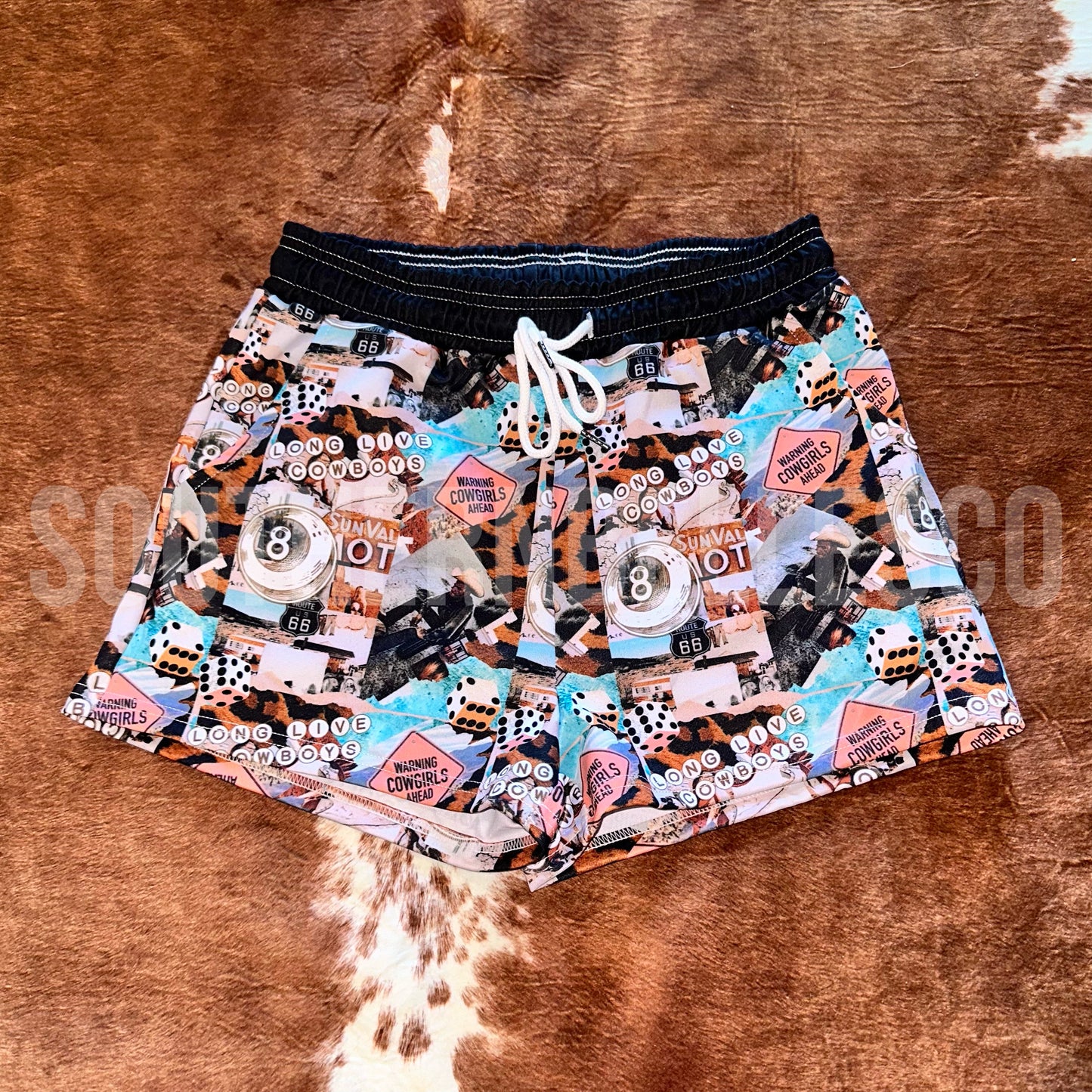 SIZE MEDIUM Long Live Cowboys Shorts