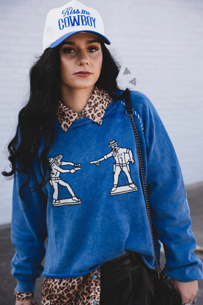 Cobalt Cowboy Pullover *Blue*