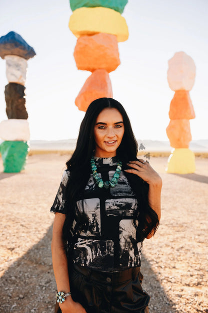 Cattle Chrome Mesh Tee