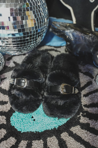 Home Buckle Slippers *Midnight*