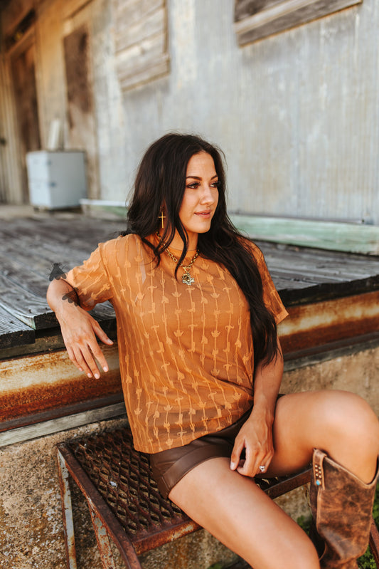 Cowtown Cutesy Top *Saddle*