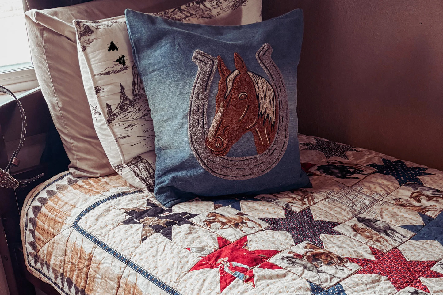 Denim Darlin’ Pillow Cover