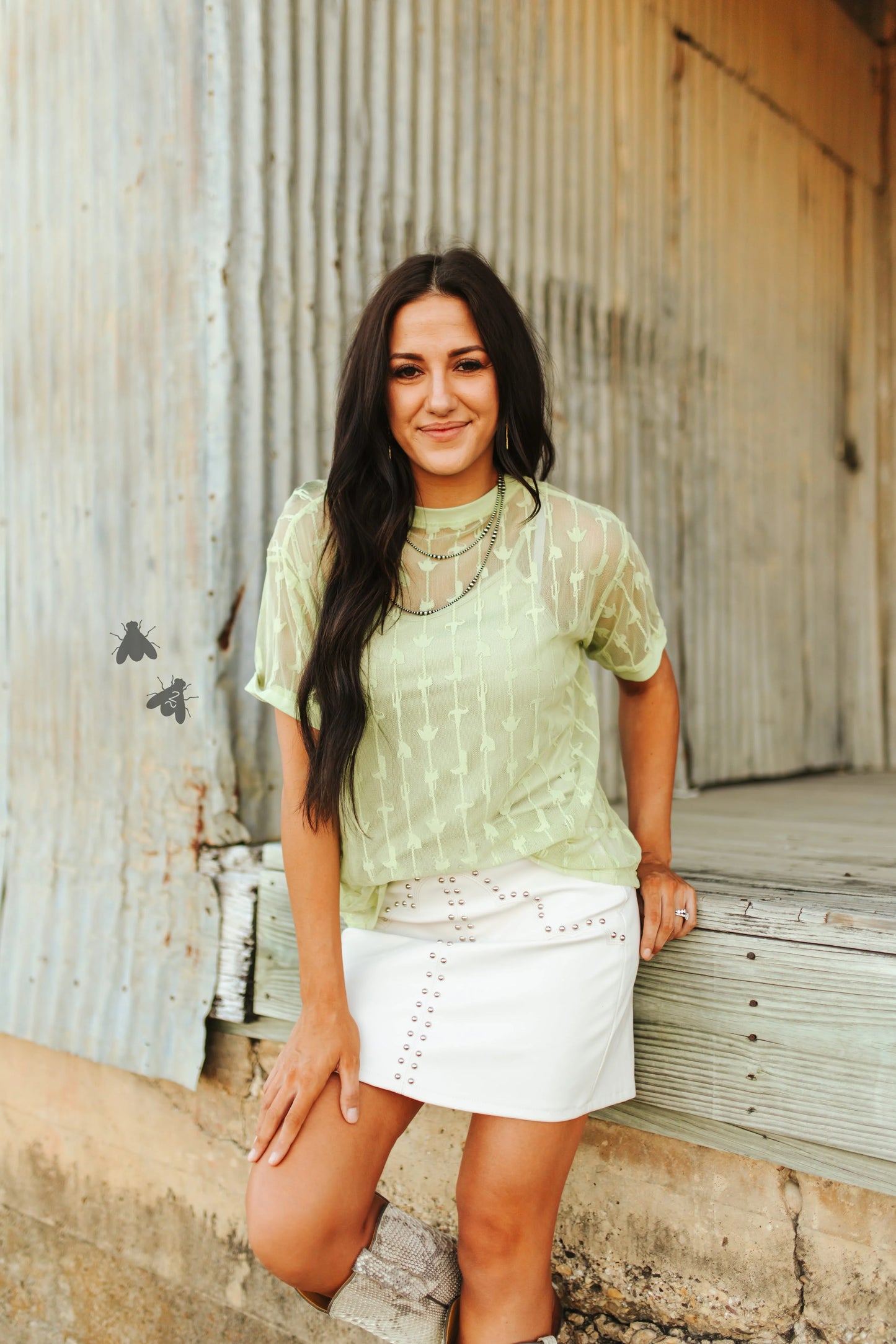 Cowtown Cutesy Top *Lime*