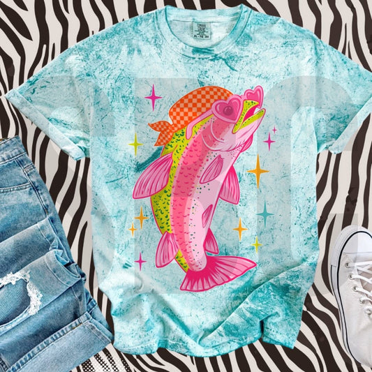 PREORDER Neon Fish Tee *4 Colors* (SHIPS TO ME: 20-24 BUSINESS DAYS AFTER 5/14)