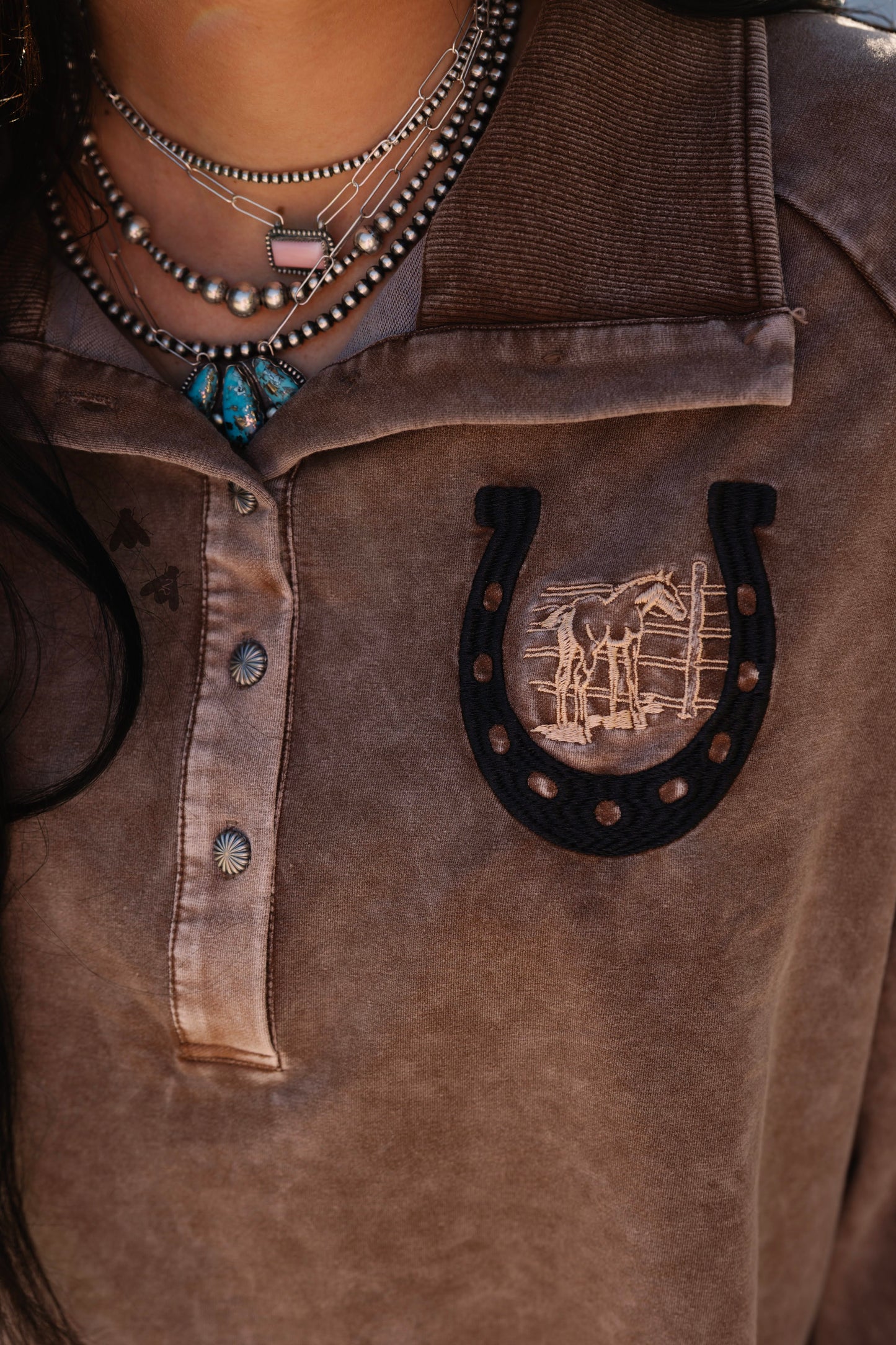 Rowel ‘Em Up Pullover *Chocolate*