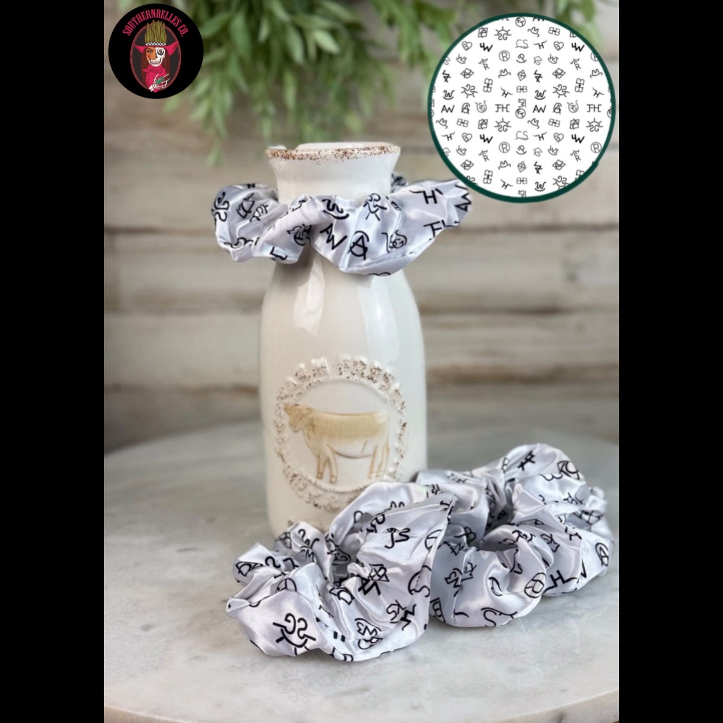 White Brands Scrunchie