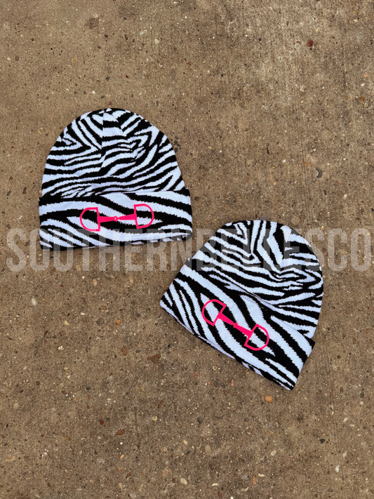 Zebra Bit Beanie