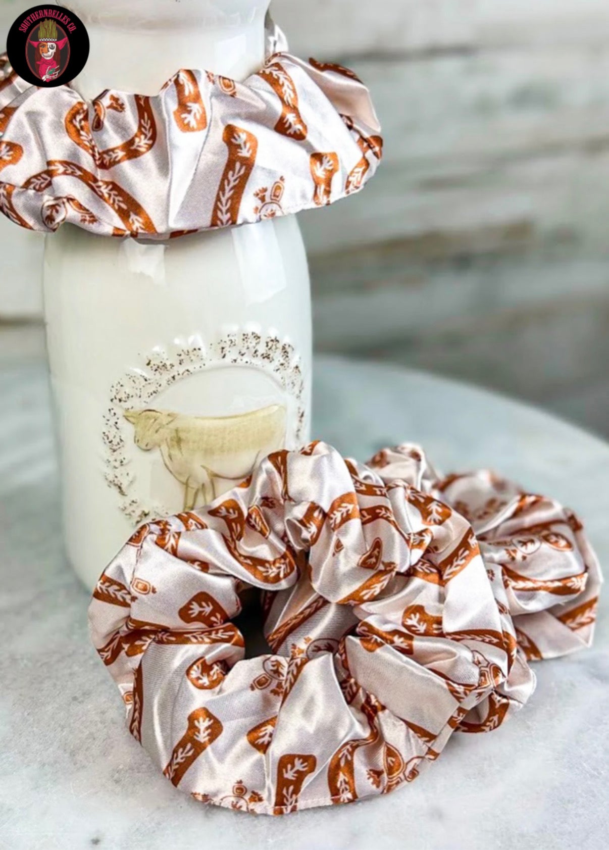 Terracotta Horseshoe Scrunchie