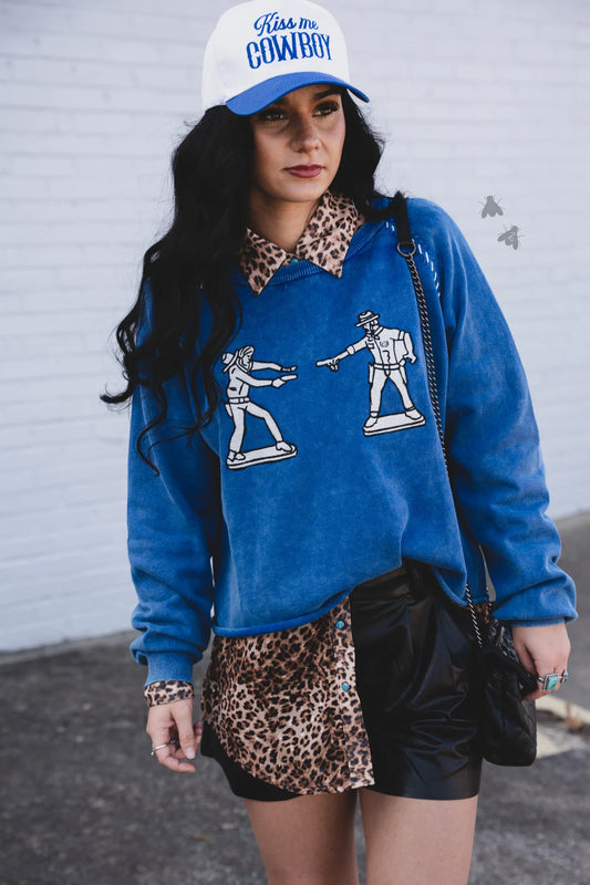 Cobalt Cowboy Pullover *Blue*