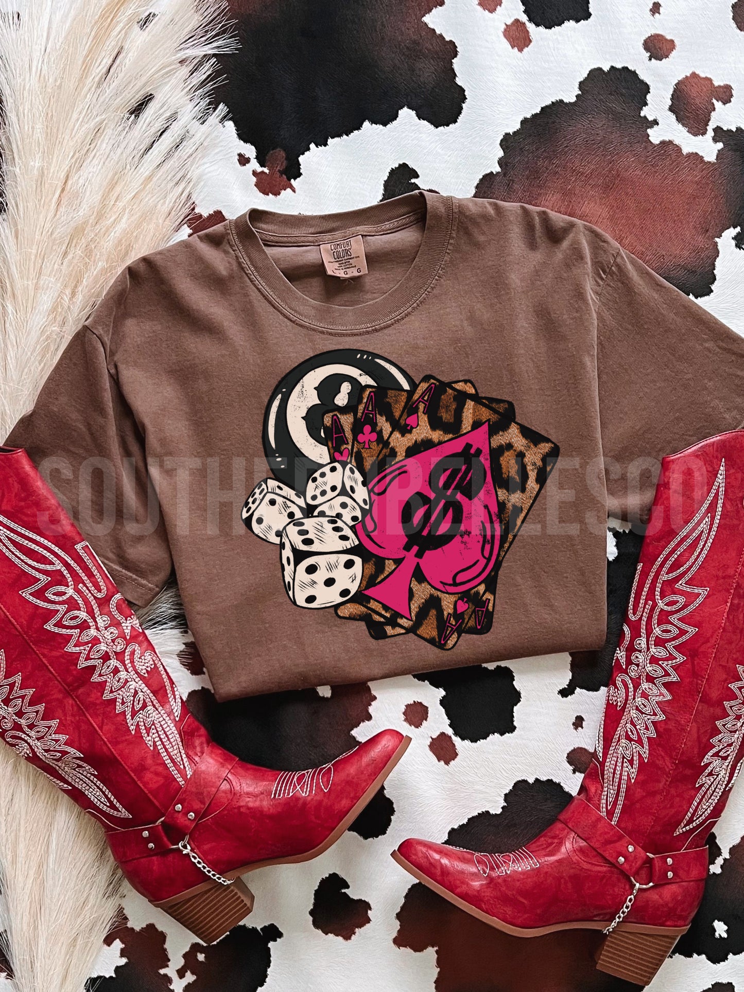 PREORDER Leopard Cash Only Tee (SHIPS TO ME: 20-24 BUSINESS DAYS AFTER 5/19)