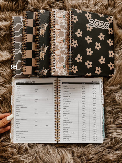 PREORDER 2026 Planners (SHIPS TO ME: END OF NOVEMBER)